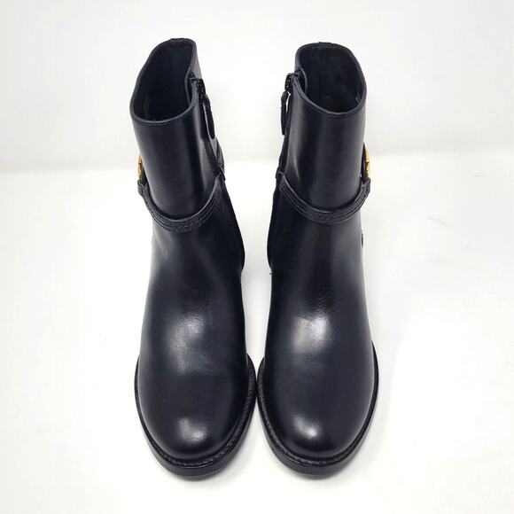 Tory Burch Miller 45MM Ankle Bootie Calf Leather Perfect Black 61151 Size 7 - Picture 5 of 8